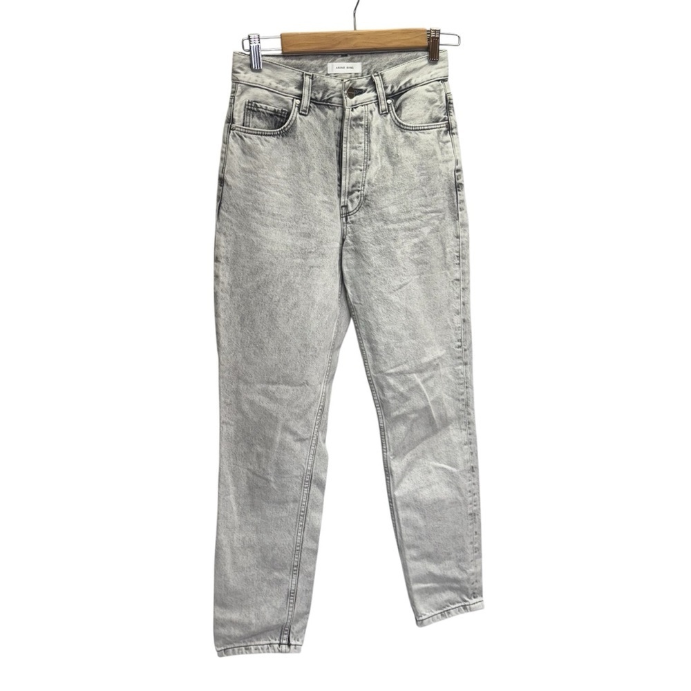 Anine Bing Gray Slim 100% Cotton Jeans Size 25